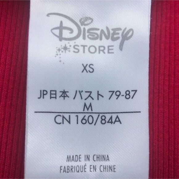 Vintage Y2K Red Disney Casual Long Sleeve Preppy Coquette Holiday Top / XS - Picture 5 of 5